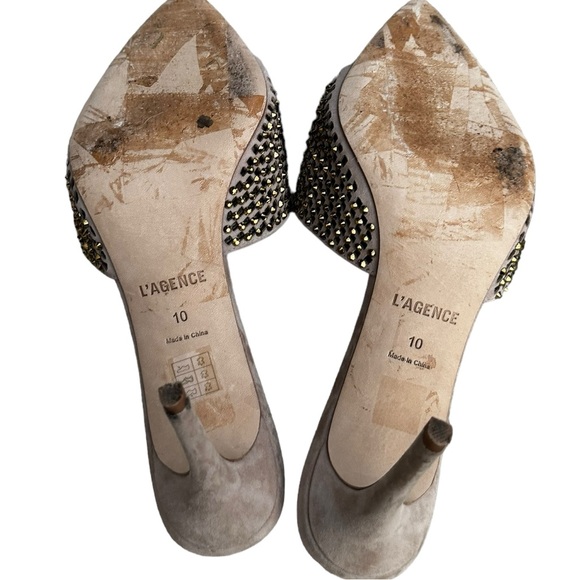 L’Agence Narcise Rhinestone Sandal in Macaroon 10 - Picture 4 of 12